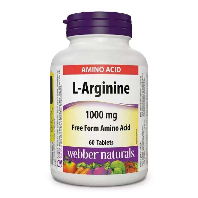قرص ال آرژنین 1000 میلی گرم وبر نچرالز – مکمل سلامت قلب و عروق