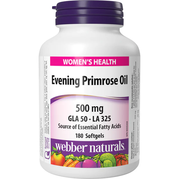 سافت ژل روغن گل مغربی 1000 میلی‌گرم (Evening Primrose Oil) – Webber Naturals